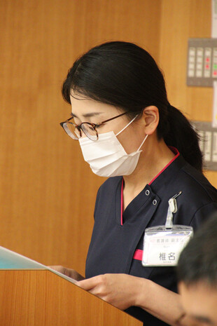 【画像】司会を務めた副主任の椎名